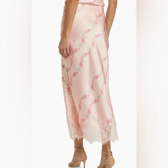 LoveShackFancy Malina Maxi Skirt, Apricot Medley - Picture 5 of 14